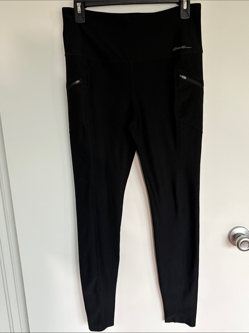 Eddie Bauer Black High-Rise Leggings with Zip Pockets